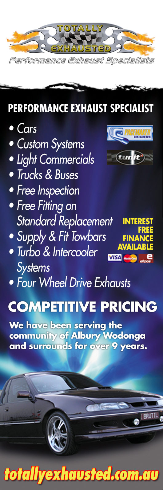 Totally Exhausted Exhaust Systems & Mufflers 77A Thomas Mitchell Dr