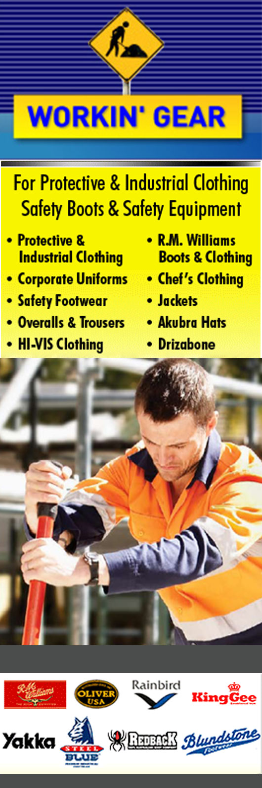Workin' Gear Workwear & Protective Clothing 494 High St Penrith