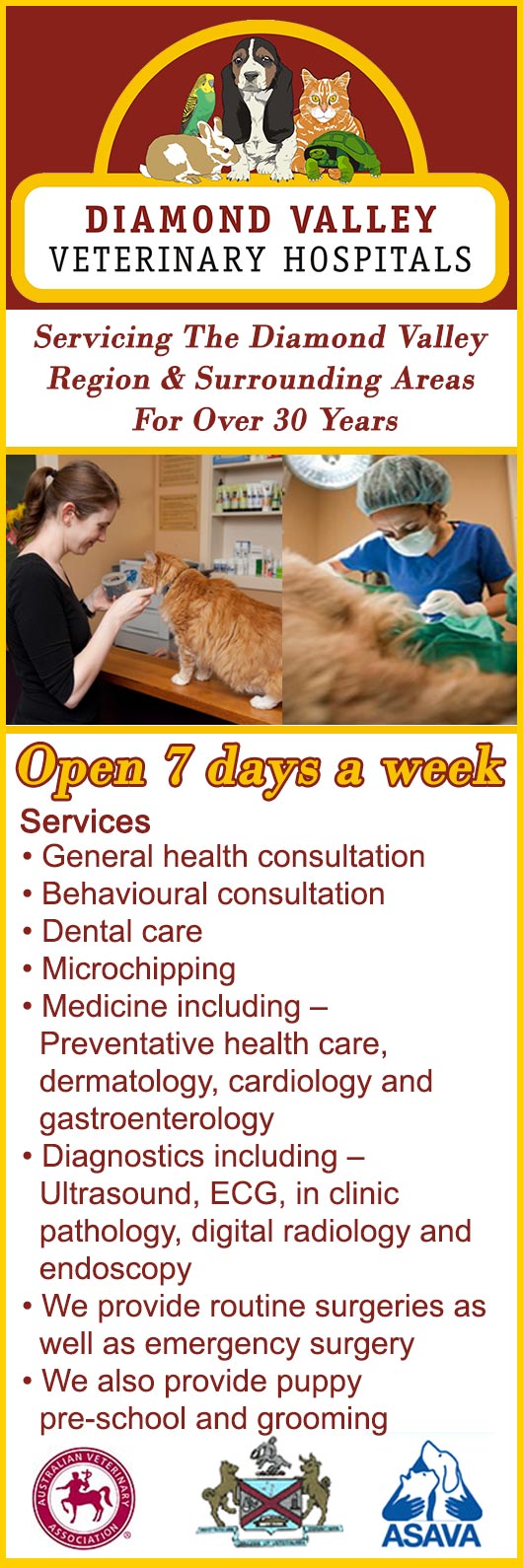 Eltham Central Veterinary Hospital Vets & Veterinary Surgeons 1282 Main Rd Eltham