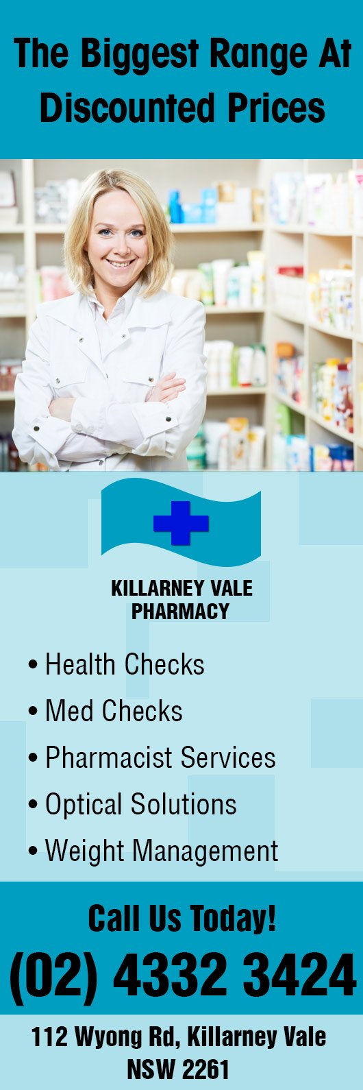 After Hours Pharmacy Killarney Vale Chemist & Pharmacy Stores 112
