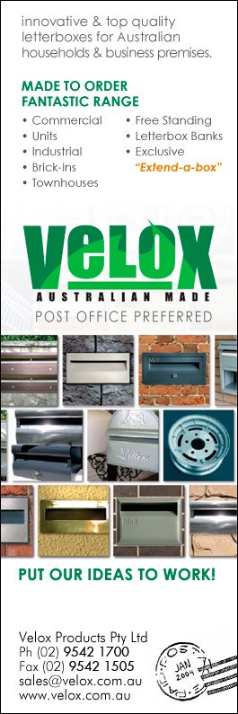 velox products pty ltd mail boxes 48 waratah st kirrawee velox products pty ltd mail boxes 48 waratah st kirrawee
