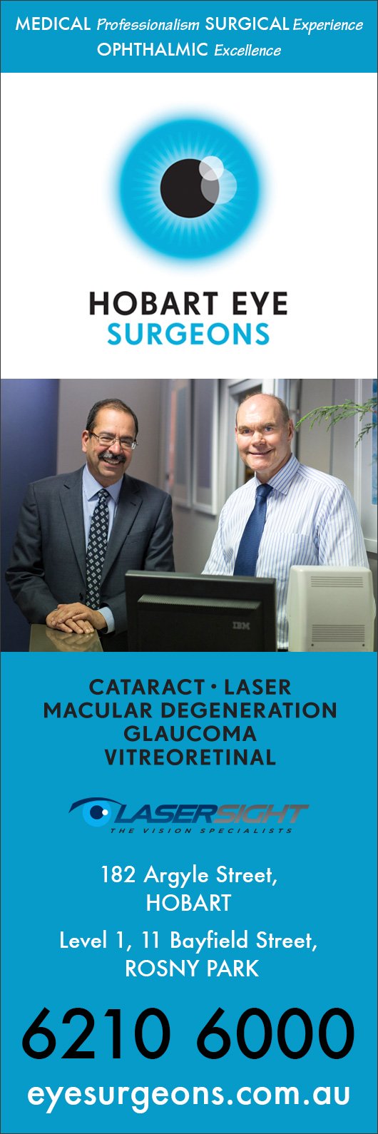 Hobart Eye Surgeons Pty Ltd Ophthalmology 182 Argyle St Hobart