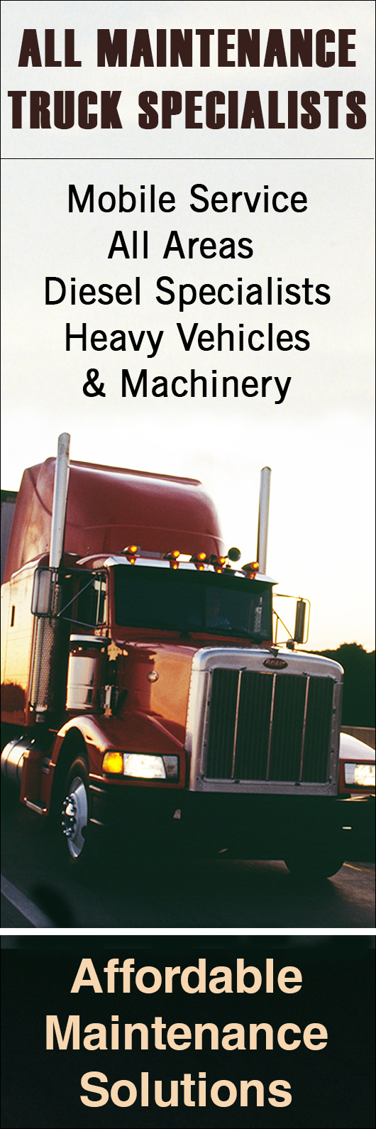 All Maintenance Truck Specialists - Promotion