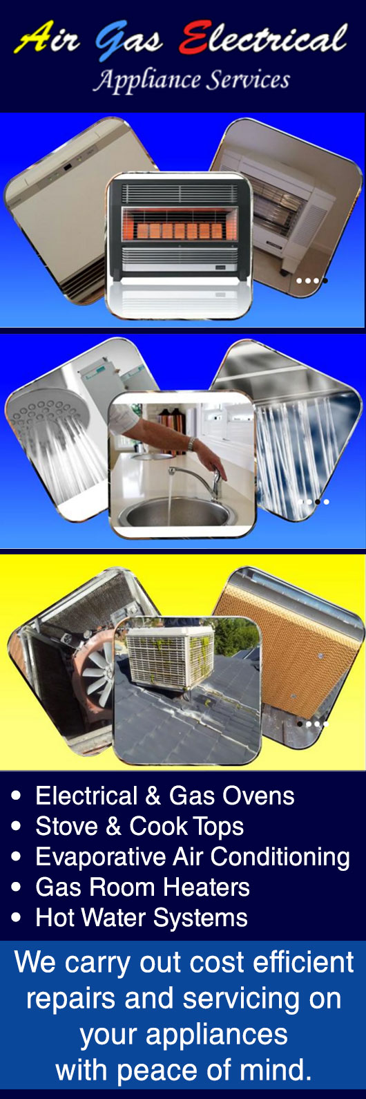 Air Gas Electrical Appliance Services Stove & Rangehood Parts