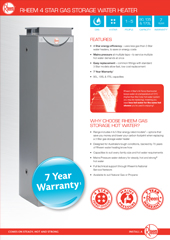 Rheem Gas Hot Water