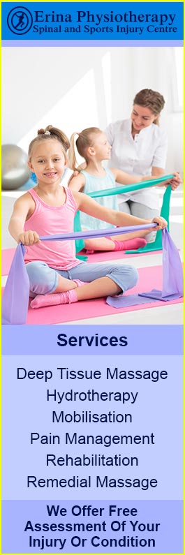 Erina Physiotherapy, Spinal and Sports Injury Centre - Promotion