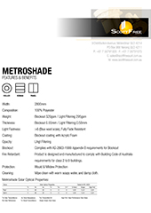 Metroshade Features