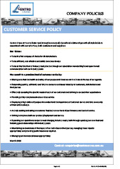 Customer Service Policy