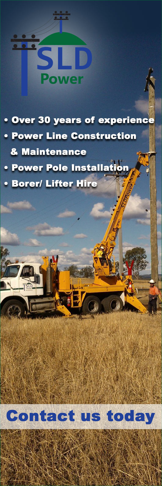SLD Power Pty Ltd Lighting & Power Pole Toowoomba