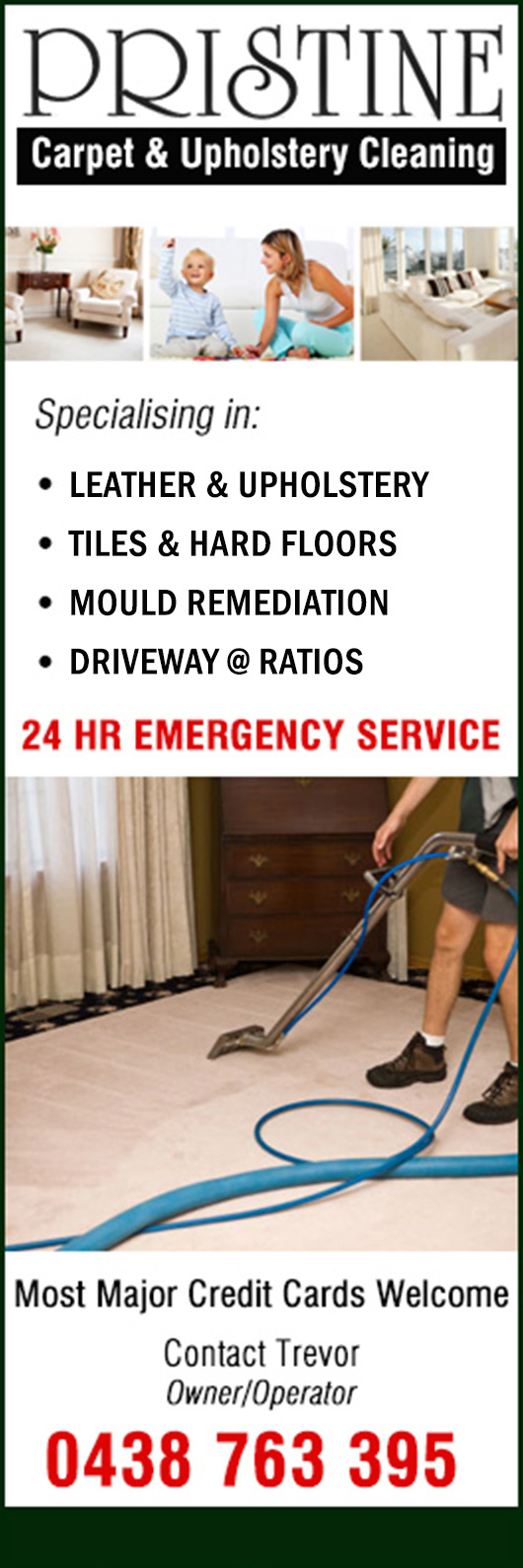 Pristine Carpet & Upholstery Cleaning Carpet Cleaning & Protection