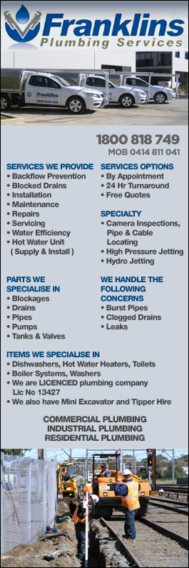 Franklins Plumbing Services Pty Ltd - Promotion