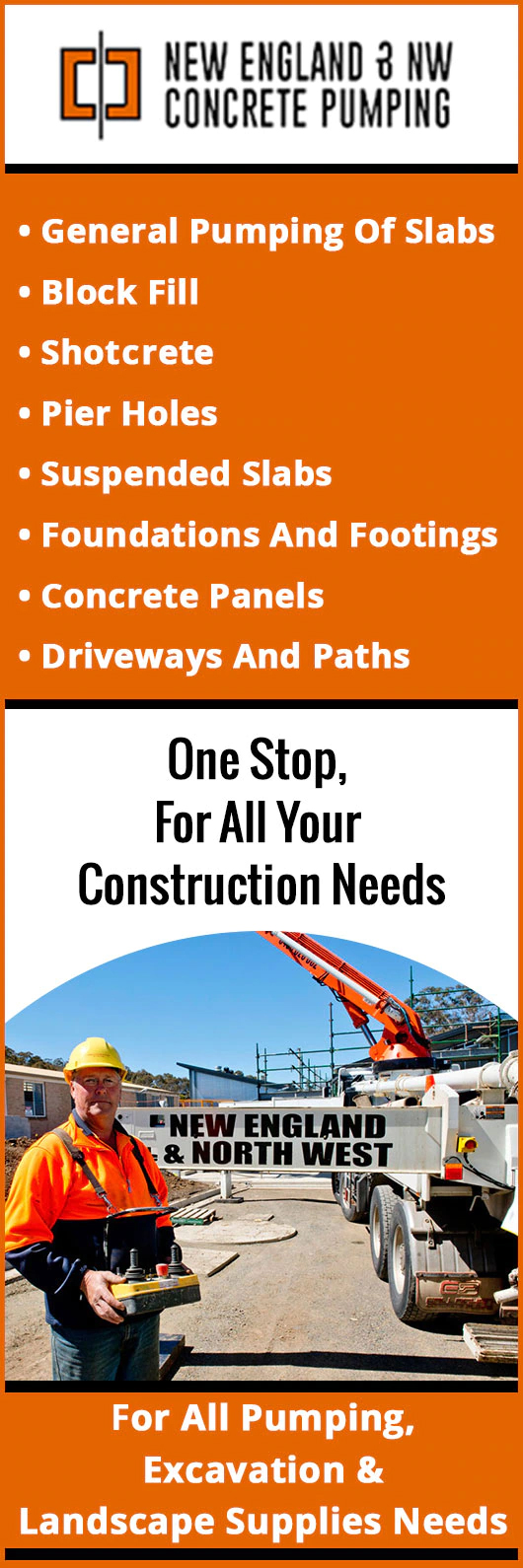 New England & North West Concrete Pumping - Promotion
