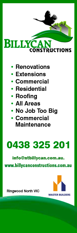 Billycan Constructions - Promotion