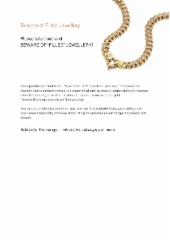Beware of Filled Jewellery