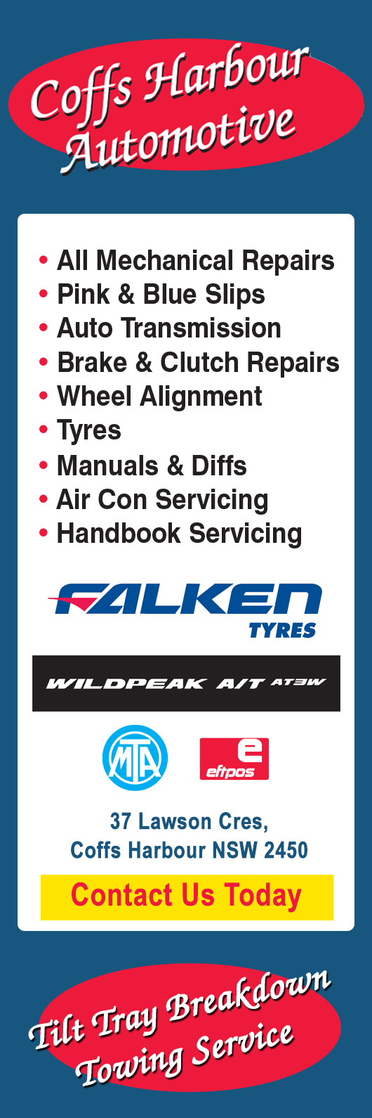 Coffs Harbour Automotive Mechanic 37 Lawson Cres, Coffs Harbour NSW