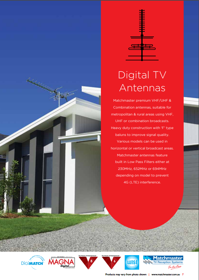 Matchmaster Digital TV Antenna's