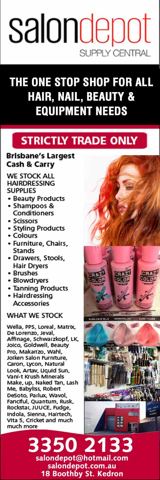 Salon Depot Hairdressing Supplies Kedron
