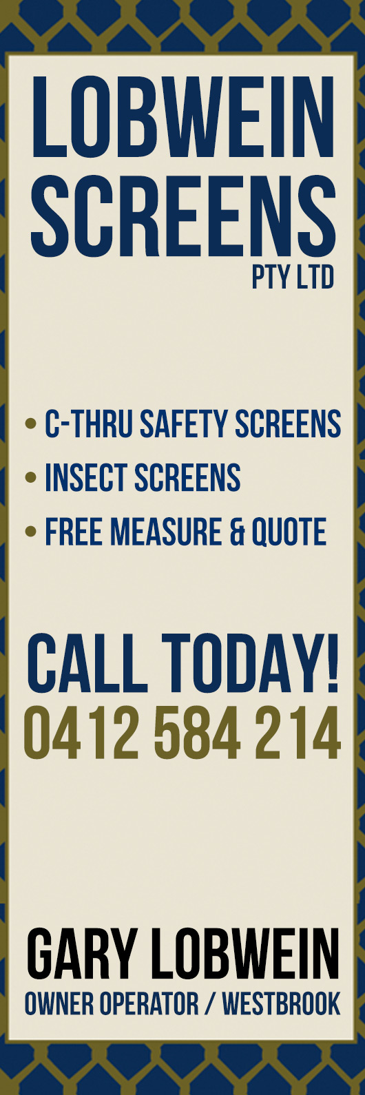 Lobwein Screens - Promotion