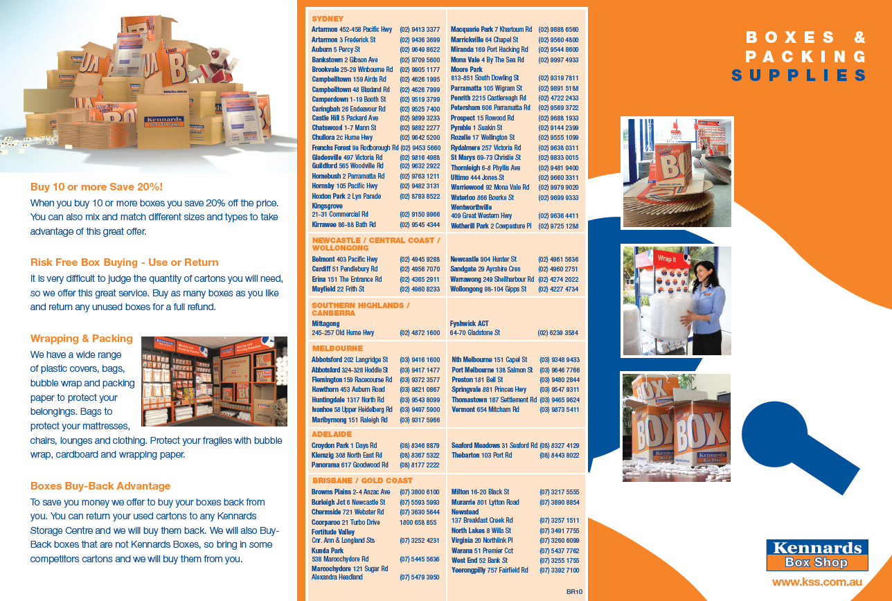 kennards self storage storage solutions 2215 2227 castlereagh self storage marketing flyers