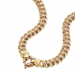 Roller ball chain available in yellow, white, rose gold or multi tone
