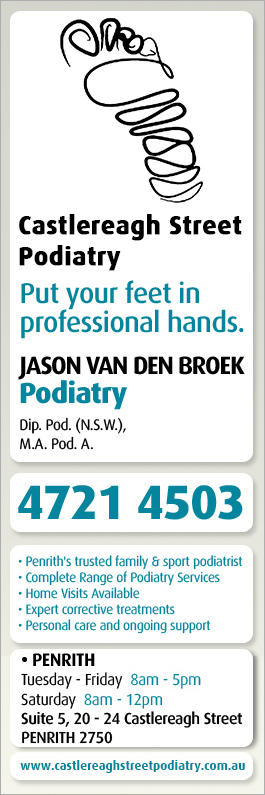 Castlereagh Street Podiatry - Promotion