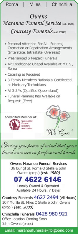 Owens Maranoa Funeral Service - Promotion