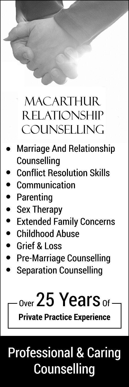 Macarthur Relationship Counselling - Promotion