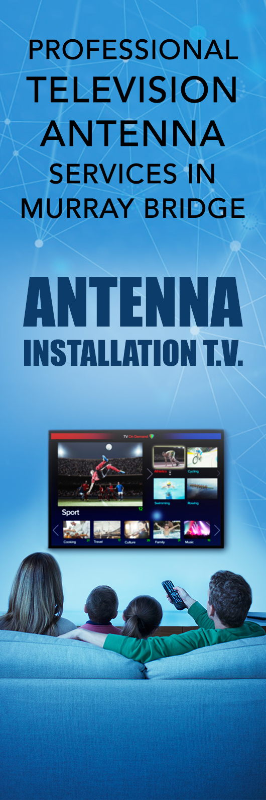 Antenna Installation T.V. TV Antenna Services Murray Bridge Yellow