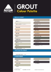 ASA Grout Colour Chart
