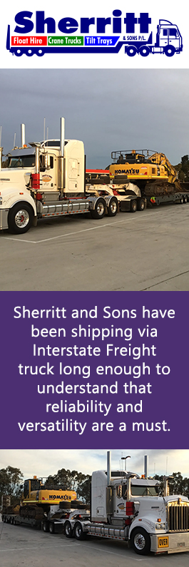 Sherritt & Sons Tilt Trays & Crane Truck Hire - Promotion