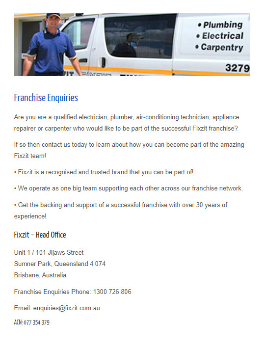 Franchise Enquiries