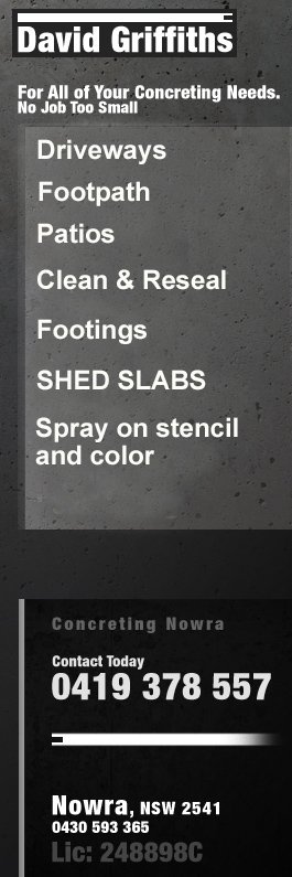 David Griffiths Concreting - Promotion