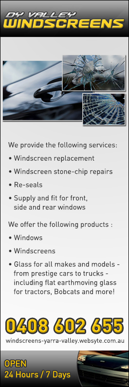 DY Valley Windscreens - Promotion