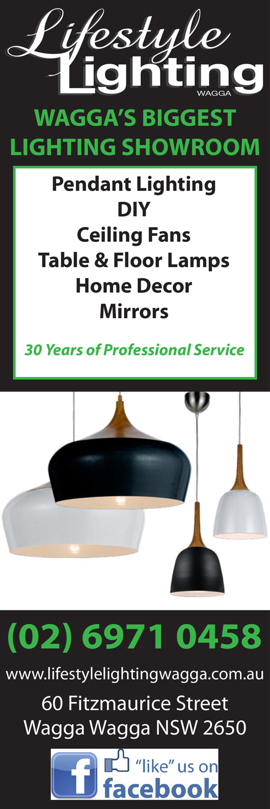 Lifestyle Lighting Lighting Stores 60 Fitzmaurice St, Wagga Wagga NSW