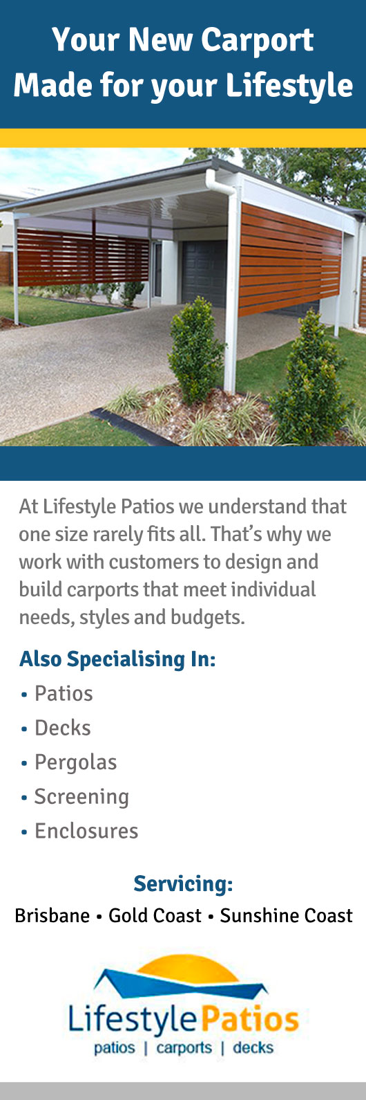 Lifestyle Patios Carports Pergolas Berrinba