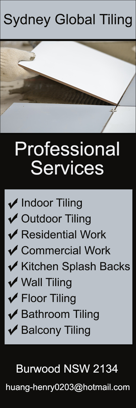 Sydney Global Tiling - Promotion