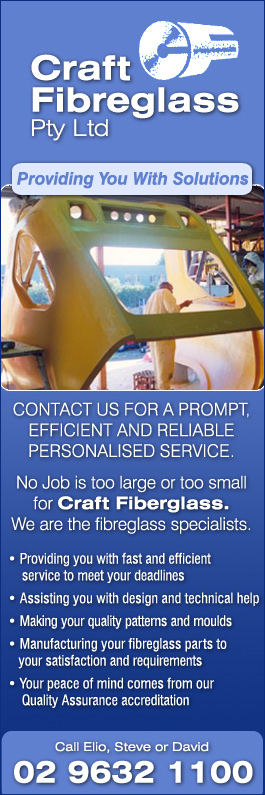 Craft Fibreglass Composites Pty Ltd - Promotion
