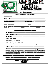 QLD Insurance Claim Form