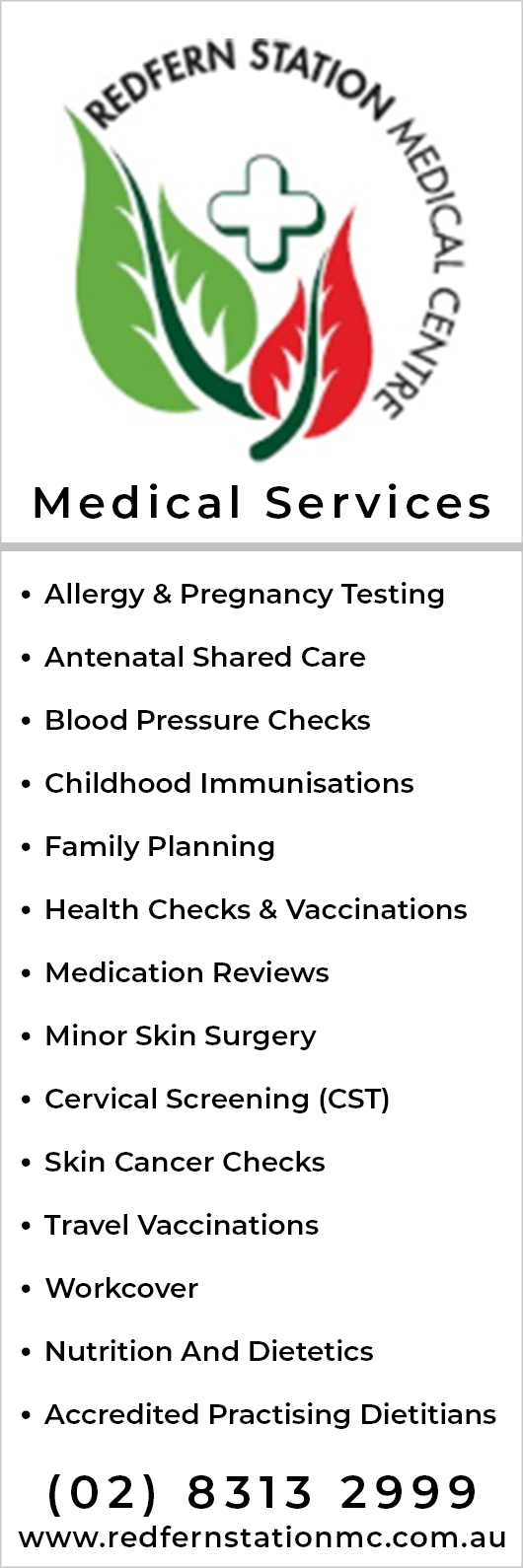 Redfern Station Medical Centre - Promotion