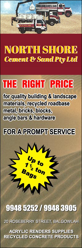 North Shore Cement & Sand Pty Ltd - Promotion