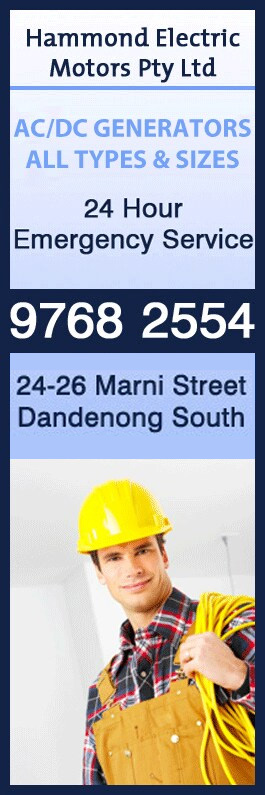 Hammond Electric Motors Pty Ltd - Promotion