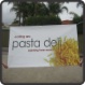 Banner hemmed and eyeletted