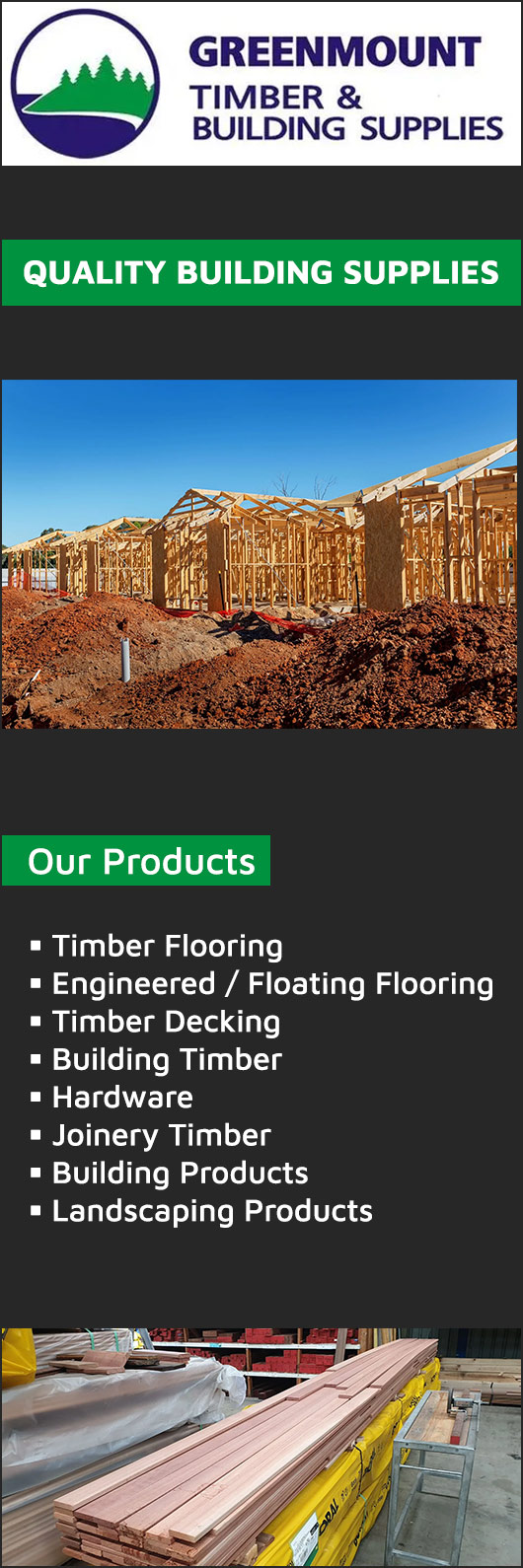 Greenmount Timber & Building Supplies - Promotion