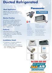Ducted Regrigerated - Panasonic