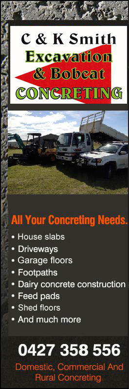 C & K Smith Concreting Excavation & Bobcat - Promotion