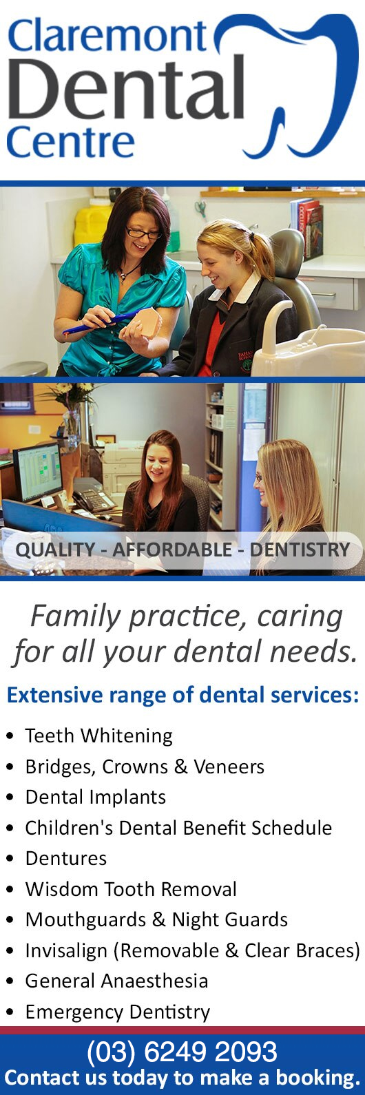Claremont Dental Centre Dentist 33 Main Rd, Claremont TAS 7011