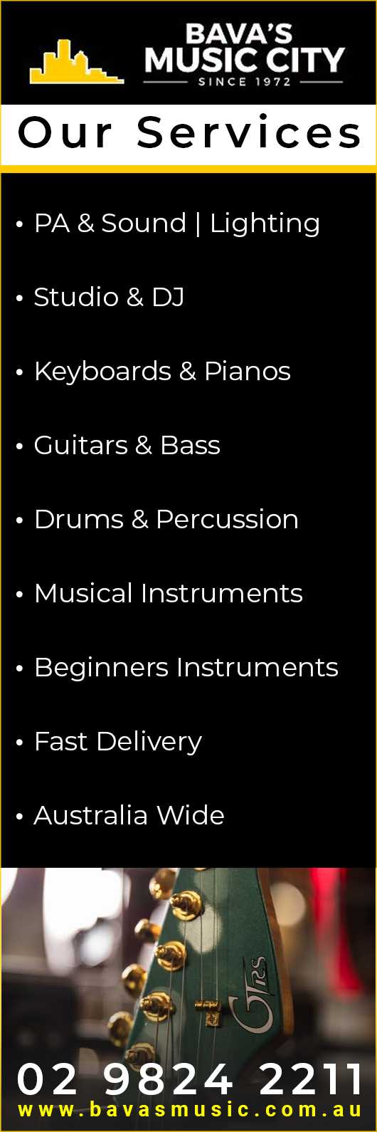 Bava's Music City - Promotion