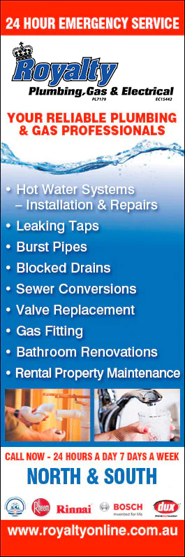 Royalty Plumbing, Gas & Electrical - Promotion