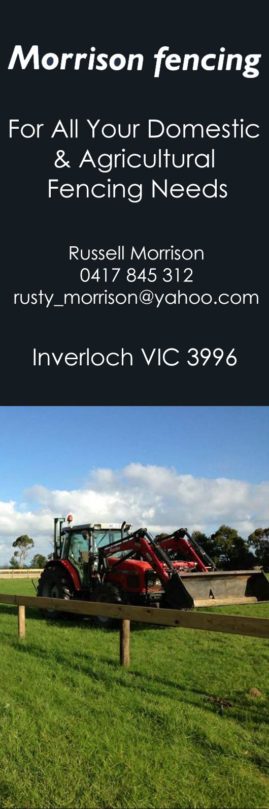 Morrison Fencing - Promotion