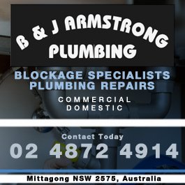 B & J Armstrong Plumbing - Promotion